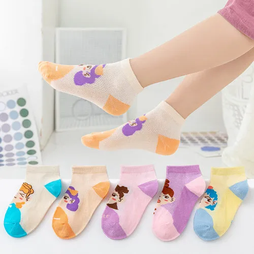 5 Pairs 1 To 12 Years Children's Socks 2022 Spring Summer Baby Boys