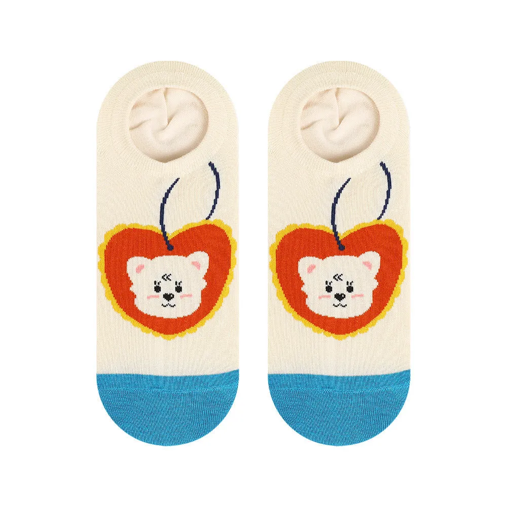 Beligogo 5 Adorable & Comfy Bear Ankle Socks for Summer