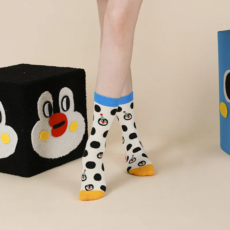 Beligogo Adorable Penguin Cotton Crew Socks