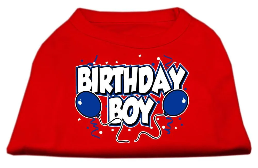 Birthday Boy Screen Print Shirts Red Lg (14)