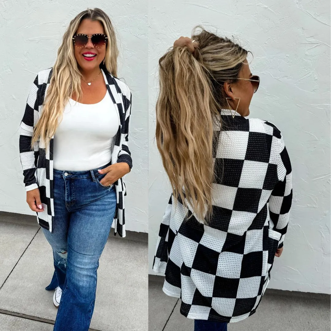 Black & White Printed Lola Cardigan Pre-Order