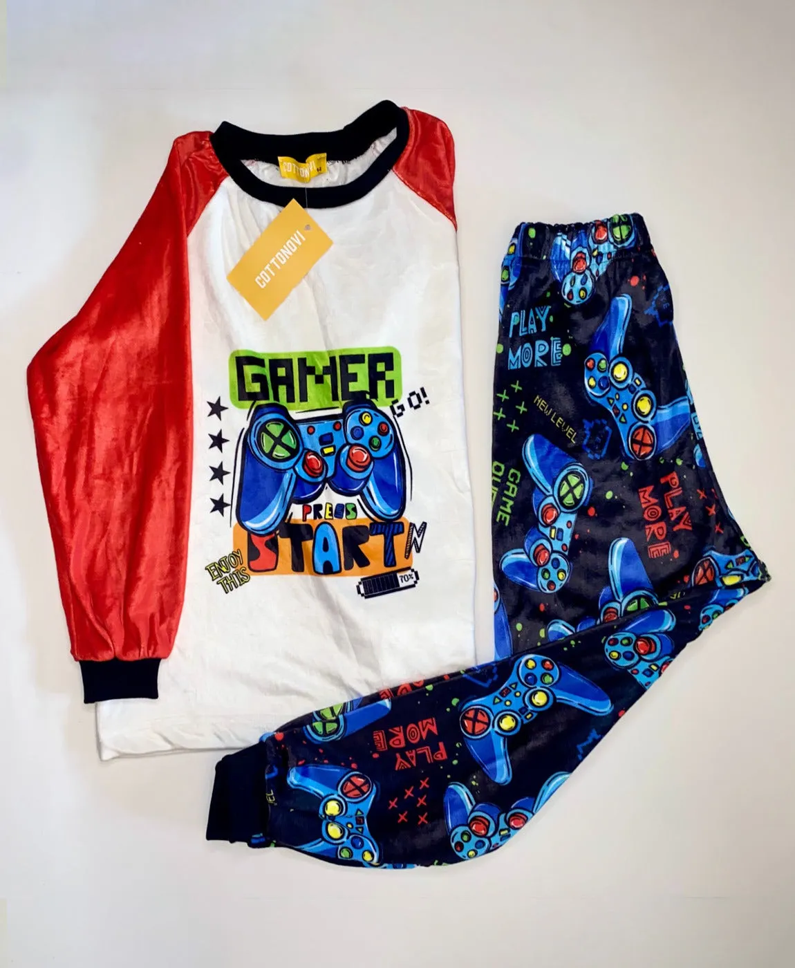 Black Gamer Raglan Pajama