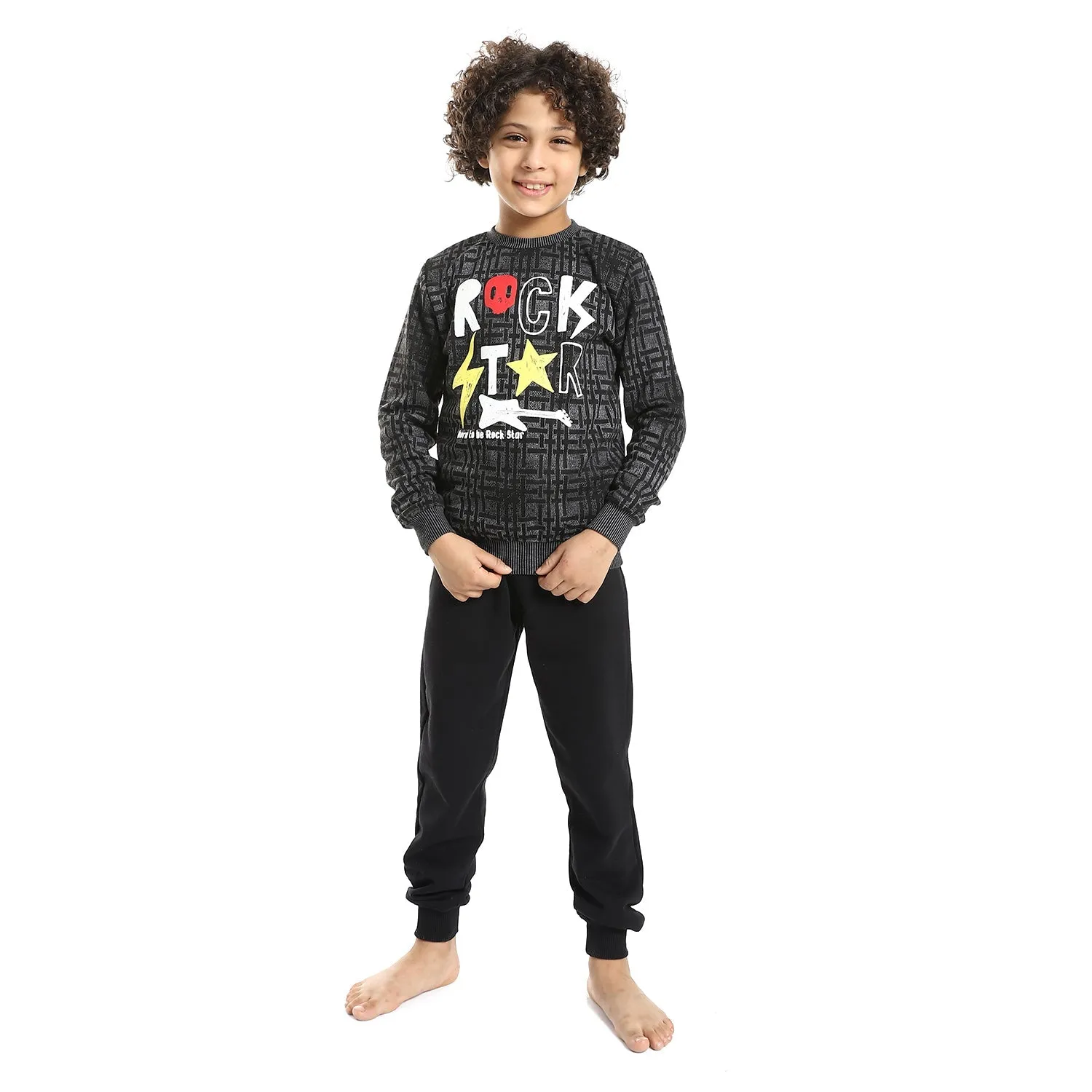 Boys' Winter Pajamas - Black