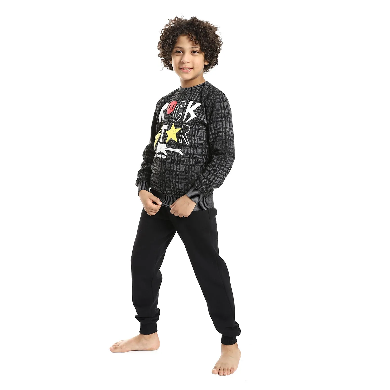 Boys' Winter Pajamas - Black