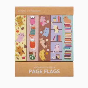 Cat Autumn Page Flags