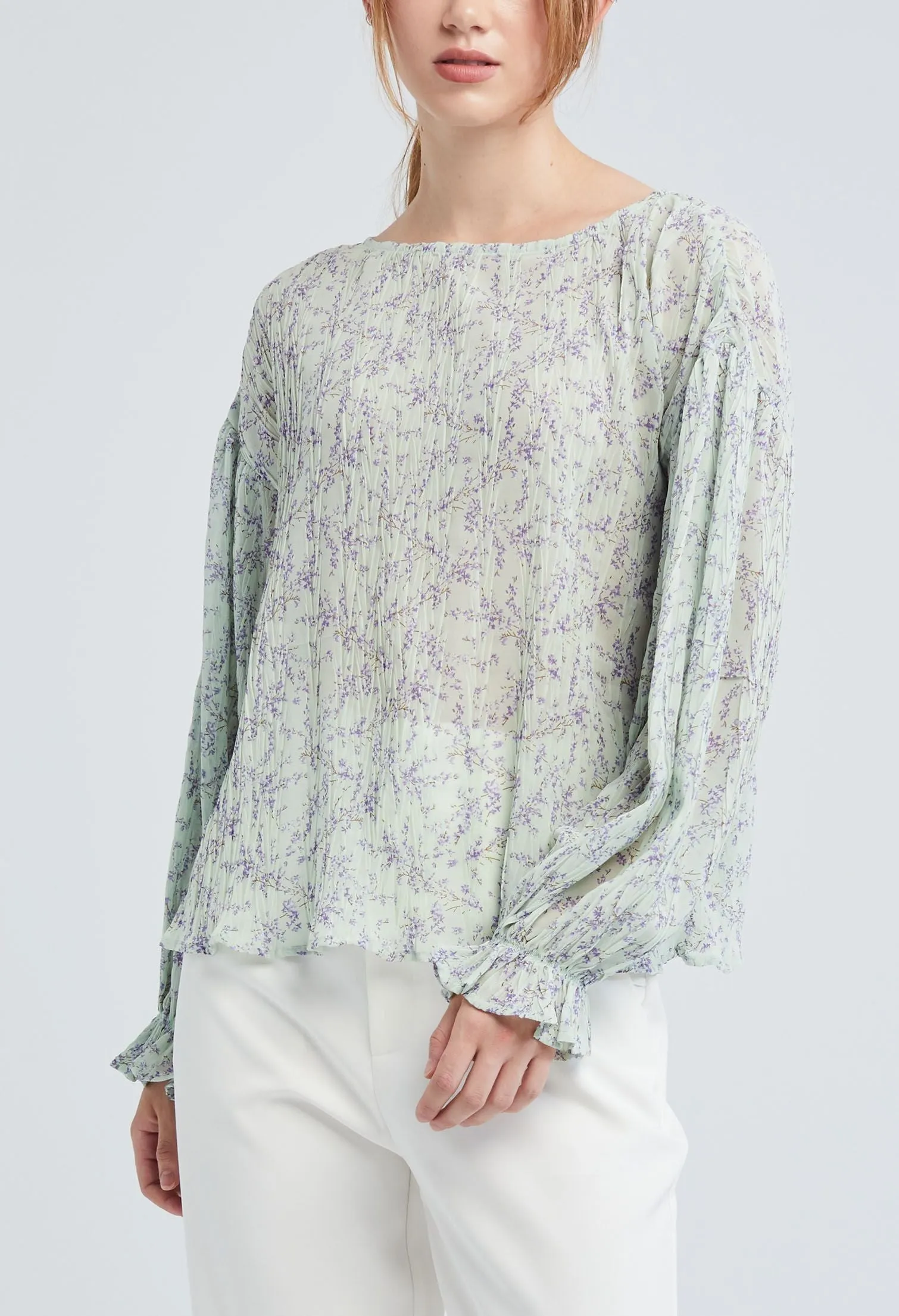 Ditsy Floral Crimp Top