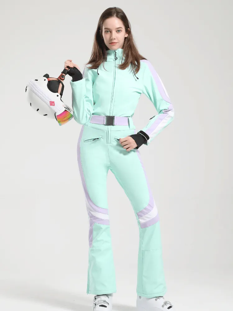 Gsou Snow Coveralls Slim Ski Jumpsuit - Women‘s