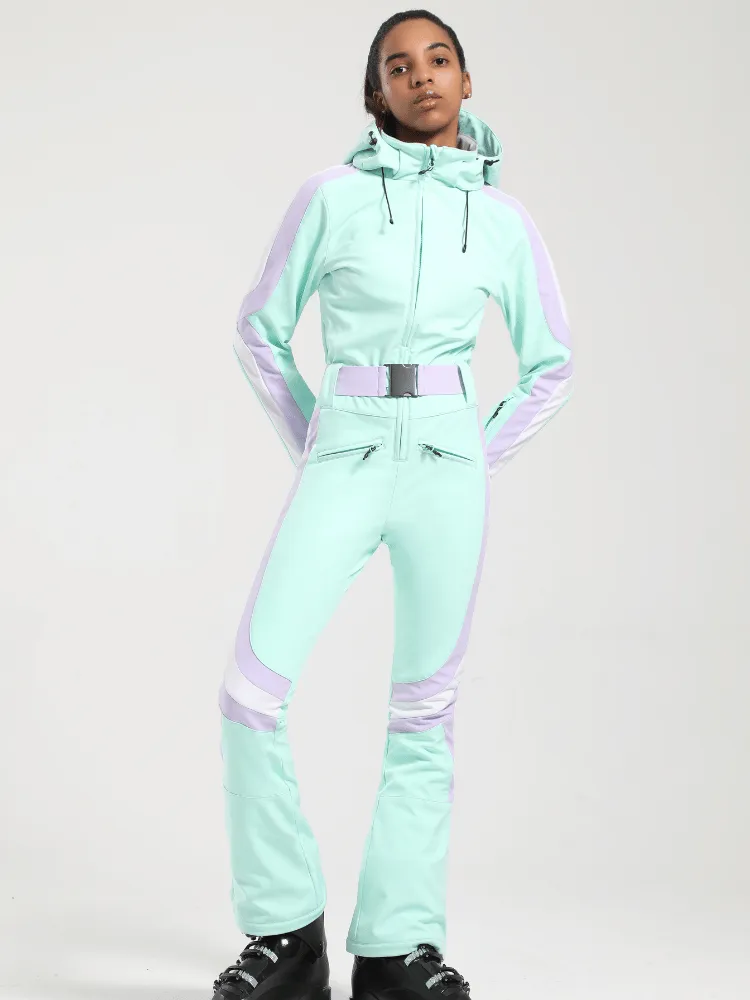 Gsou Snow Coveralls Slim Ski Jumpsuit - Women‘s