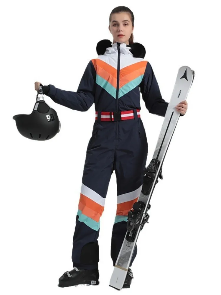 Gsou Snow Luxury Color Block Ski Jumpsuit - Women's