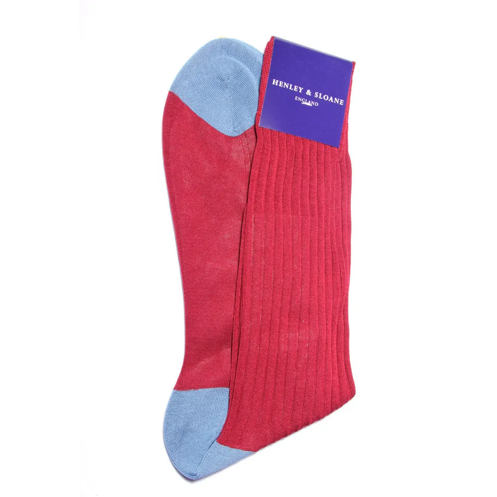 Heel/Toe Ribbed Dress Sock