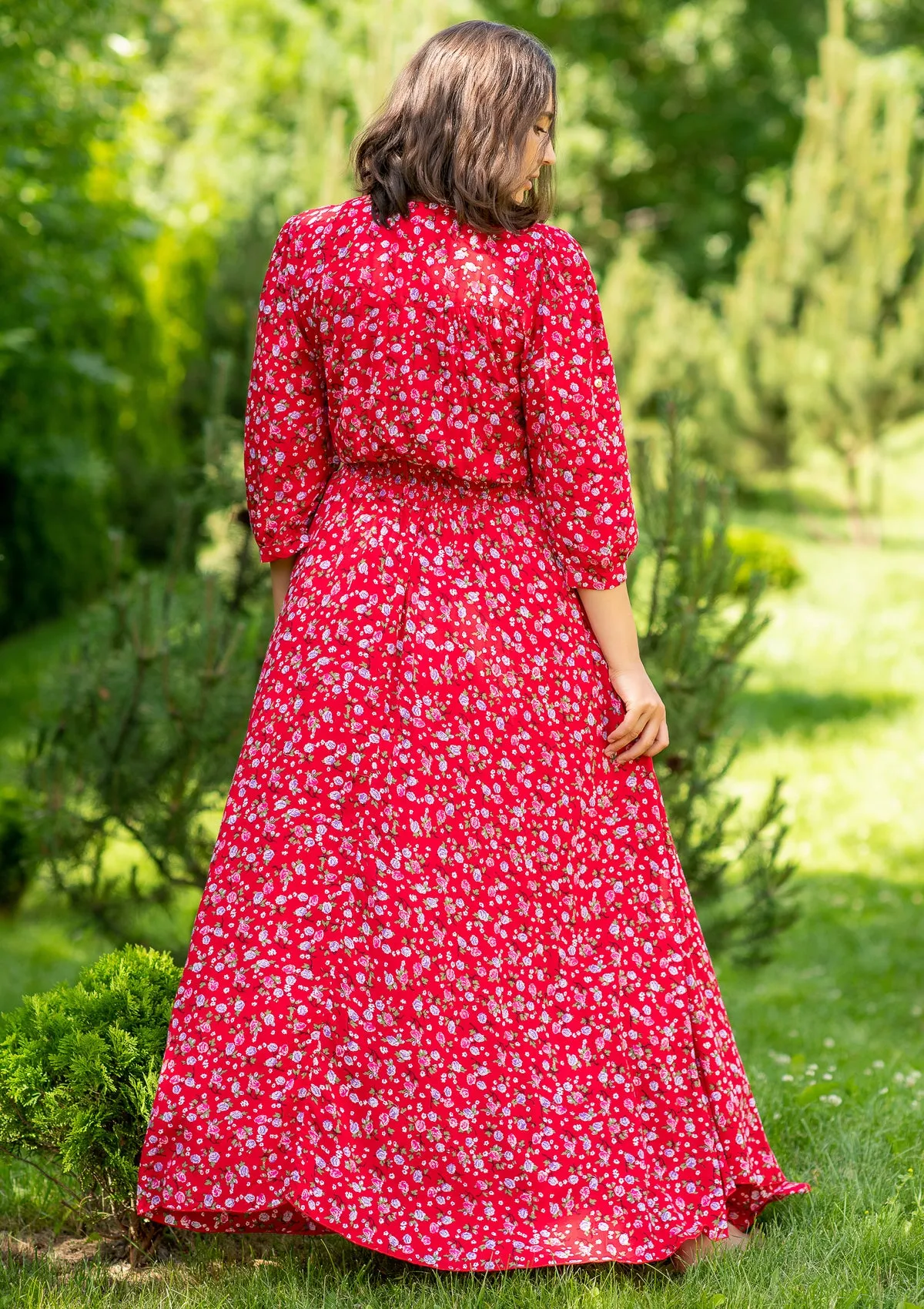 Isabella Rose Red Plus Dress