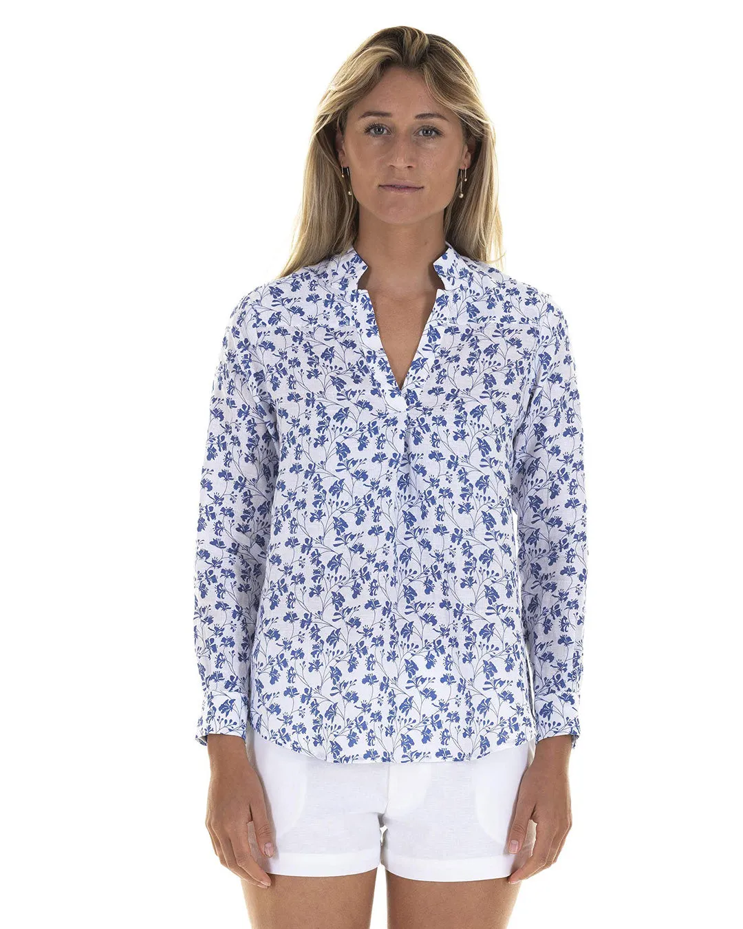 Linen Shirt FLAMBOYANT FLOWER