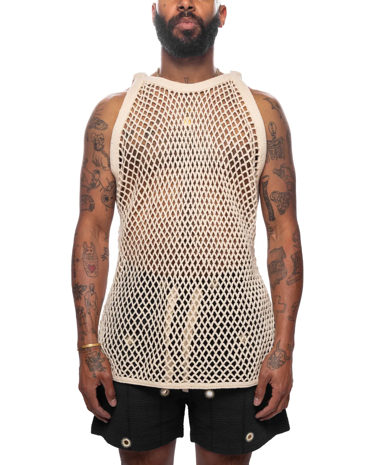 Mesh Bag Detail Tank Top