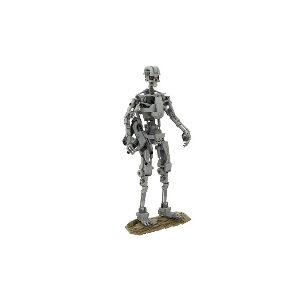 MOC  Compatible  Moc Terminator Robot T-800 Skeleton Model Building Blocks Movies Action Figures Mechanical Assemble Bricks  Toys