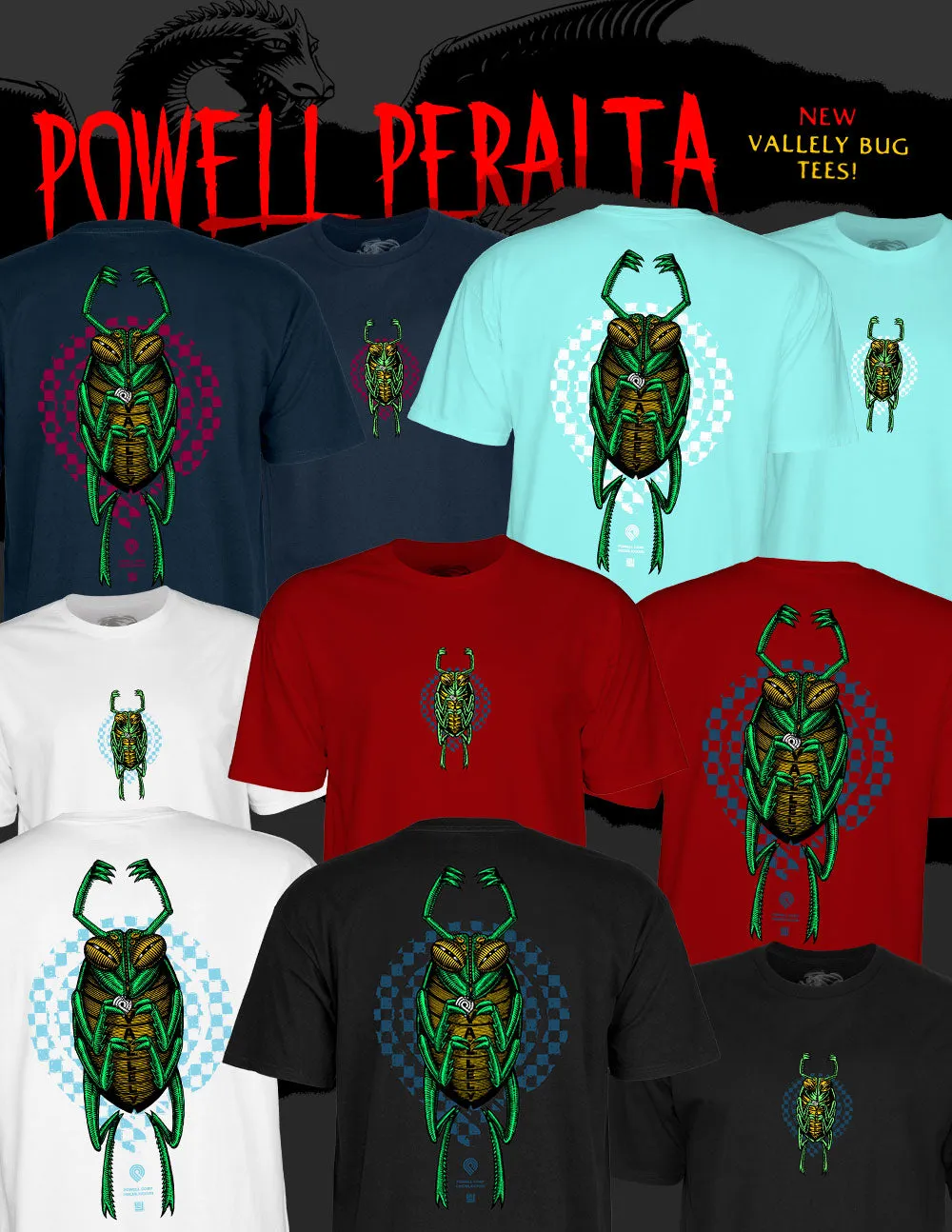 POWELL PERALTA MIKE VALLELY "BUG" T-SHIRT