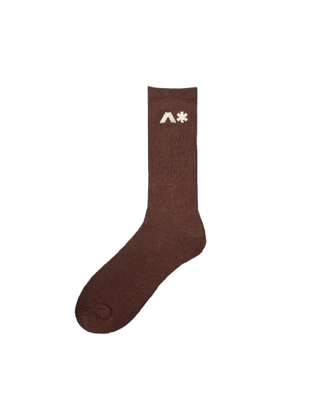 "STATUS SOCKS" IN BROWN [UNISEX]