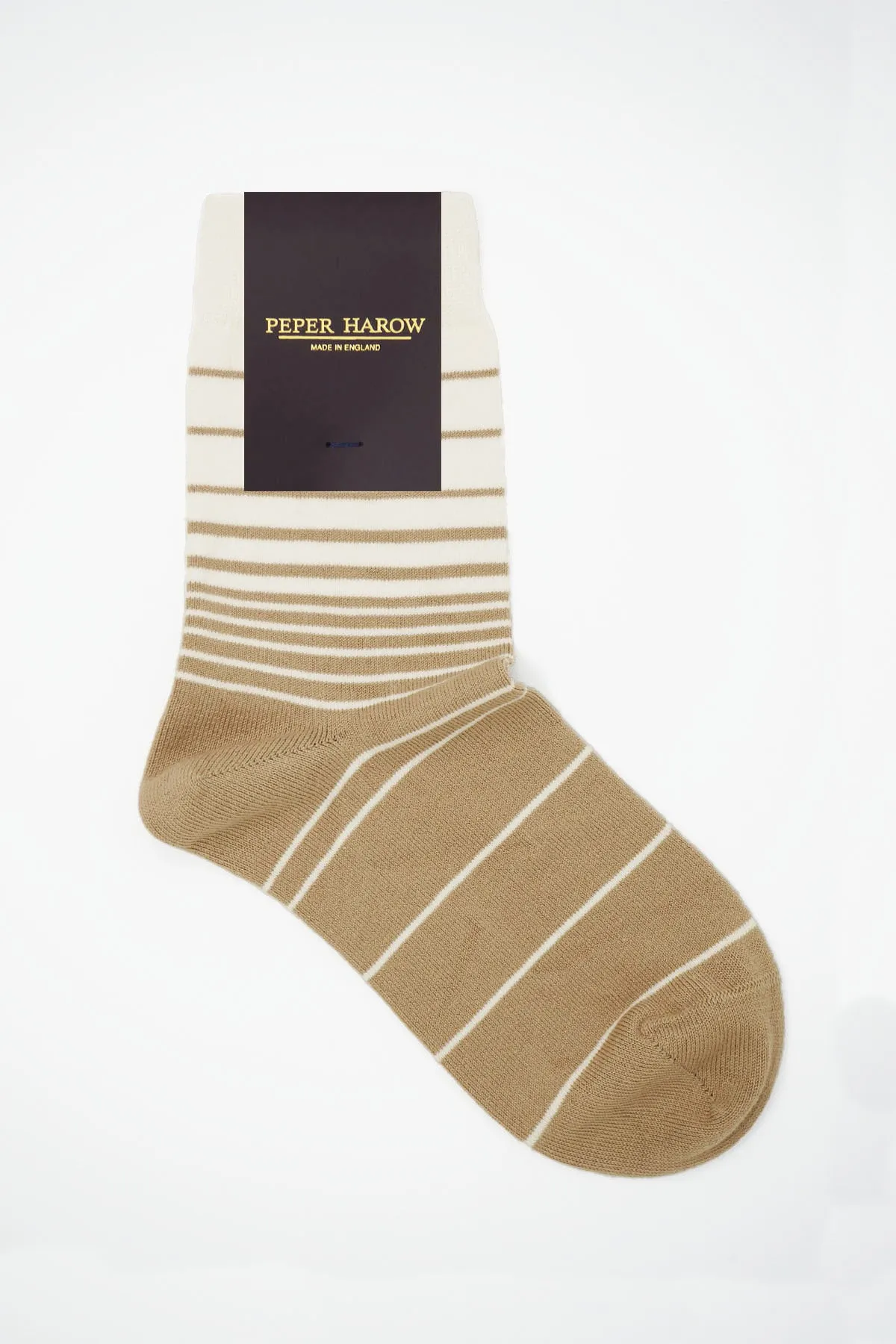 Retro Stripe Women's Socks - Beige