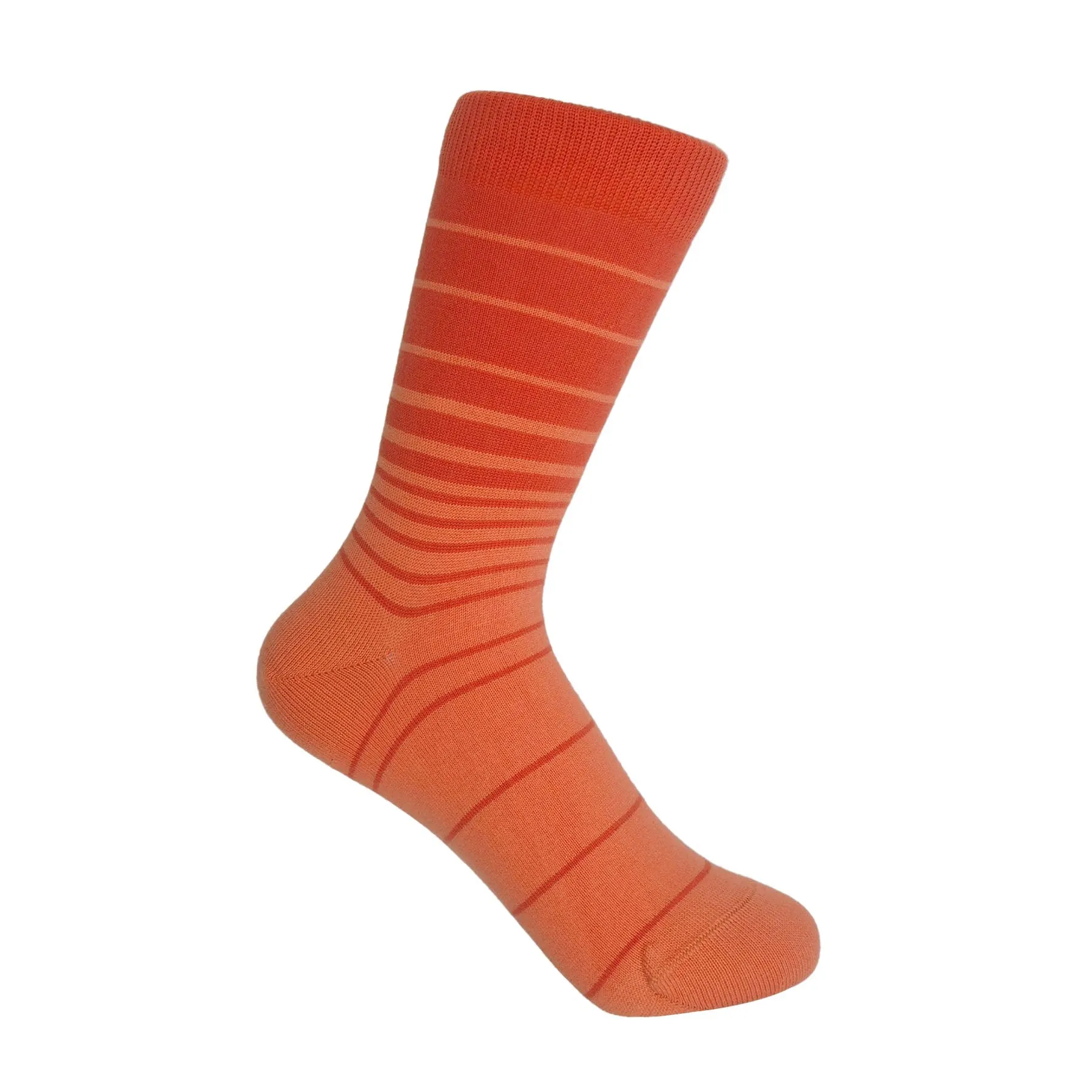 Retro Stripe Women's Socks - Orange