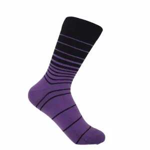 Retro Stripe Women's Socks - Purple