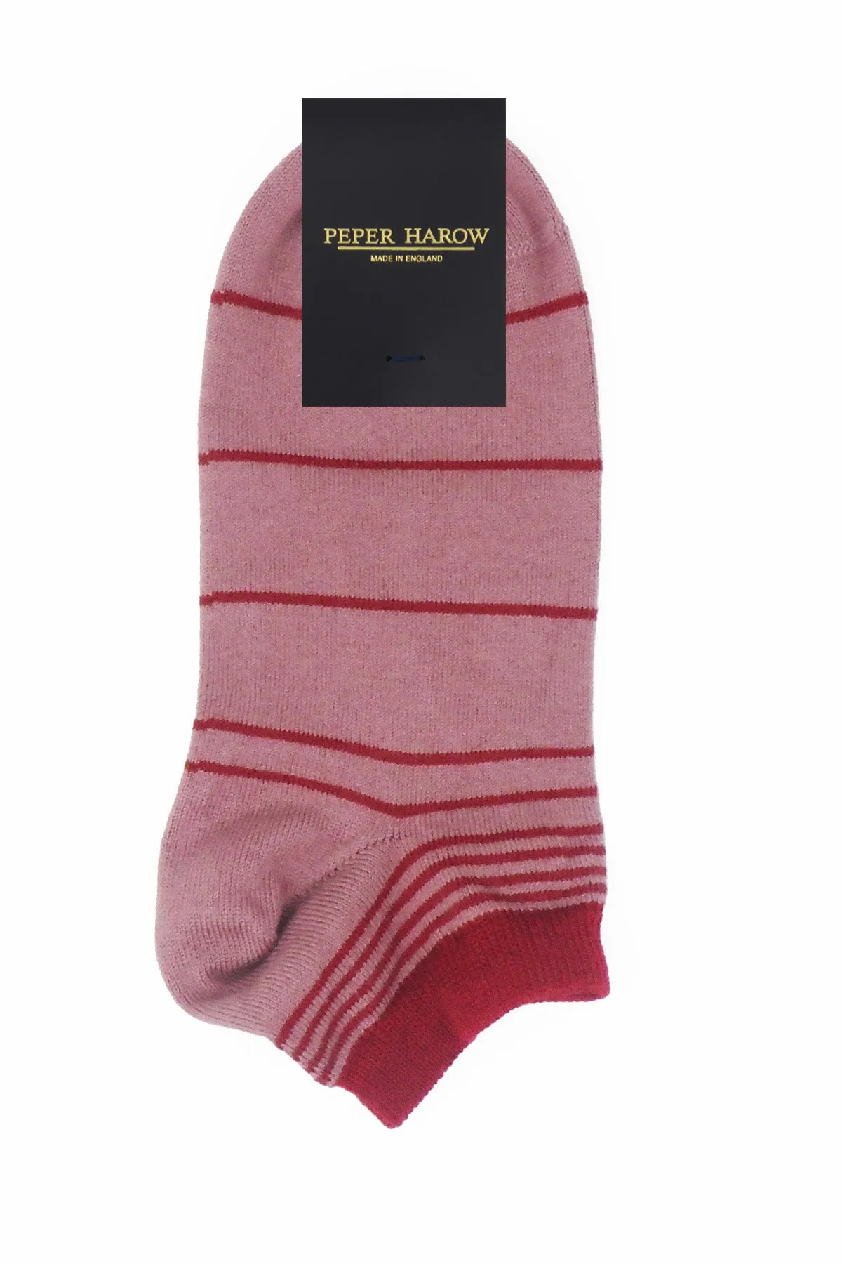 Retro Stripe Women's Trainer Socks - Musk