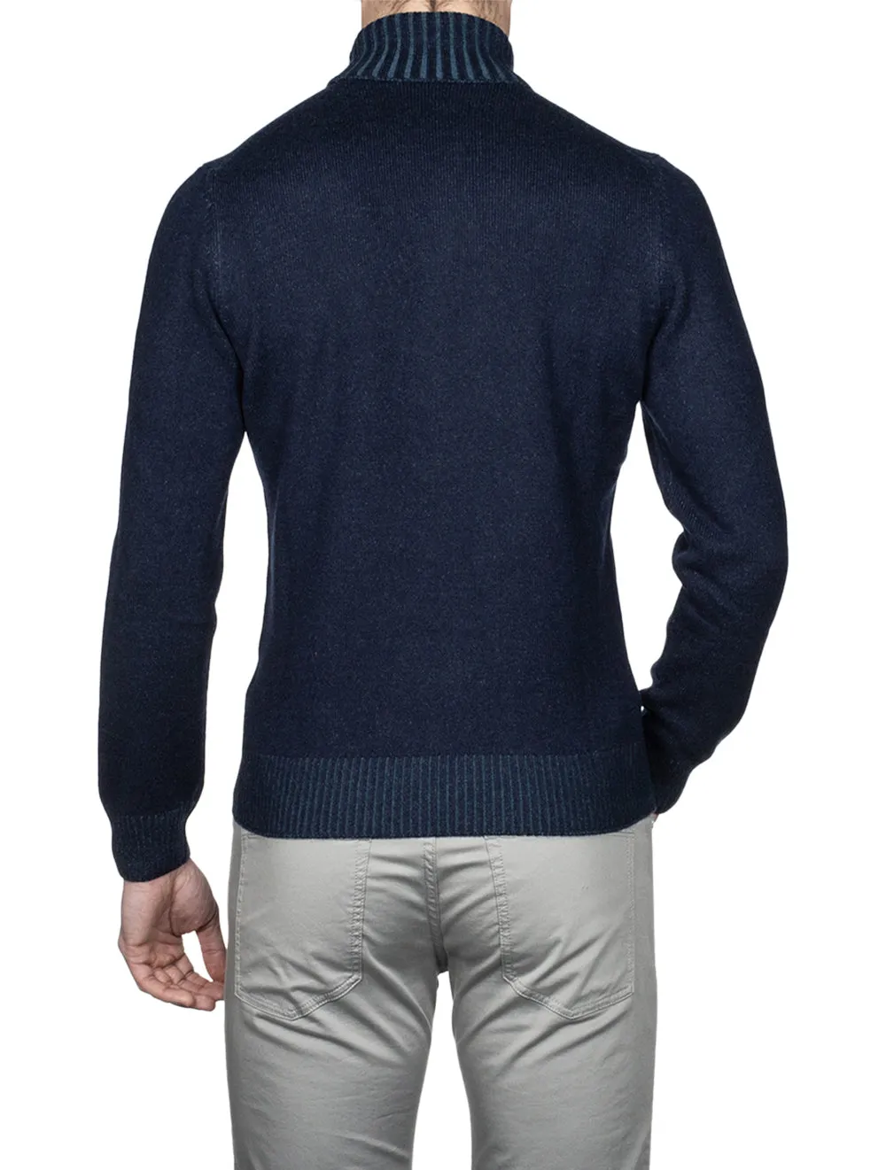 Roll Neck Knitwear Navy