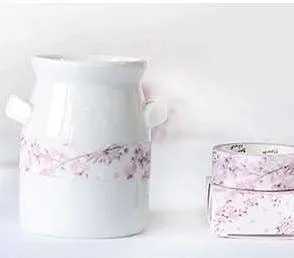 Romantic Cherry Blossom Washi Tape Art