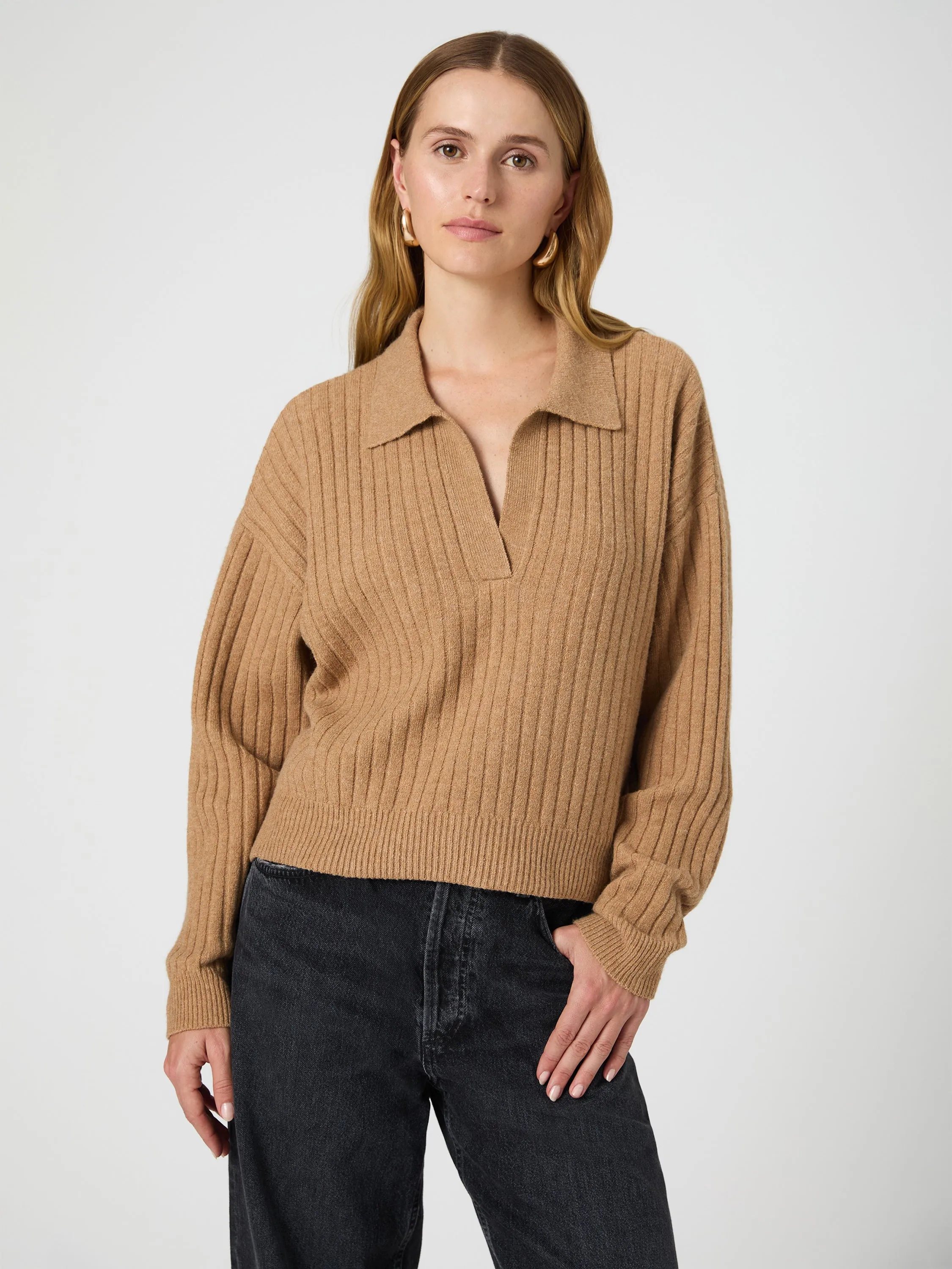 Vhari Collar Long Sleeve Sweater